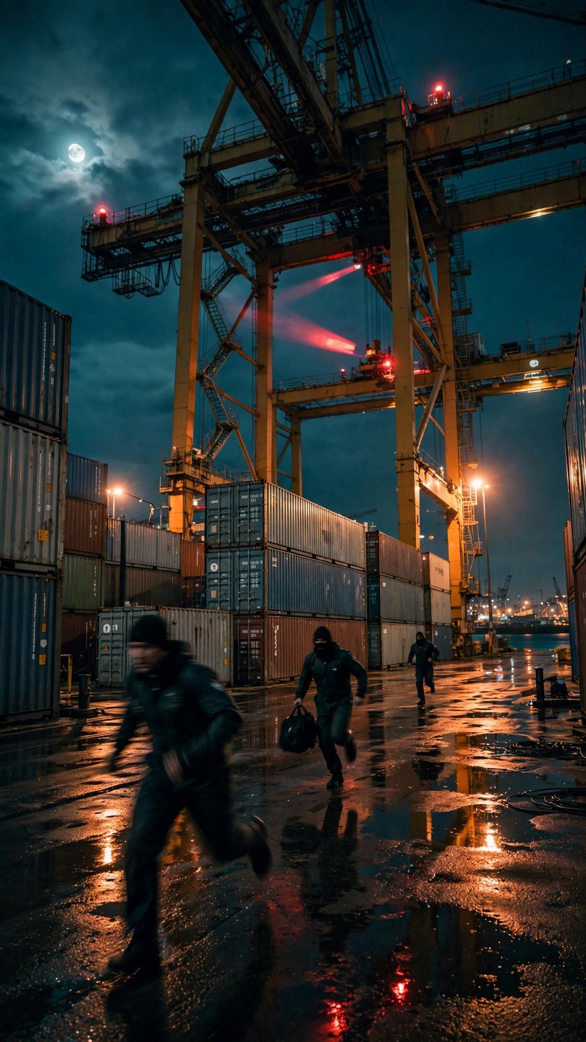 Harbor Crane Heist reference