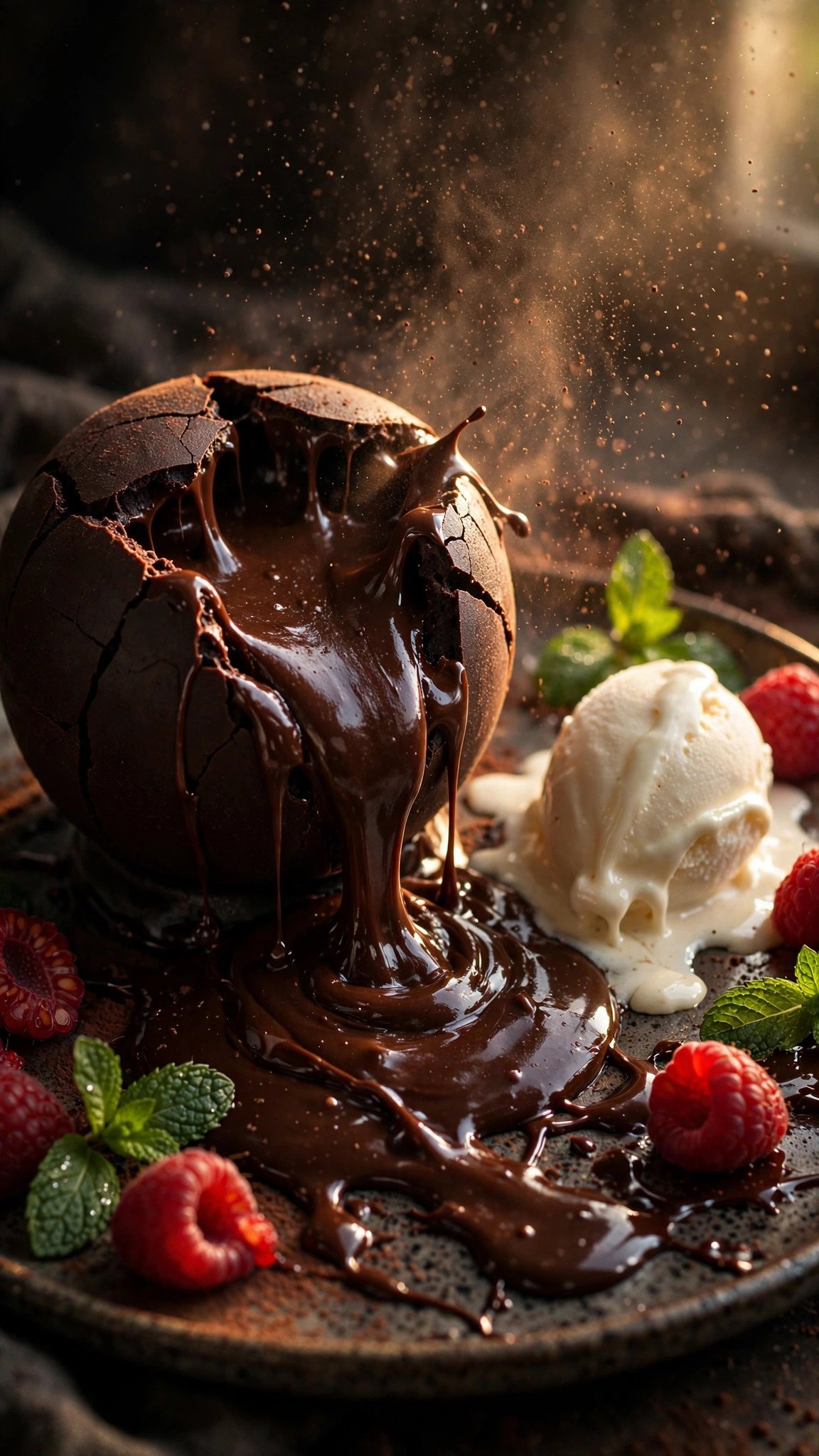 Volcano Cake Eruption reference